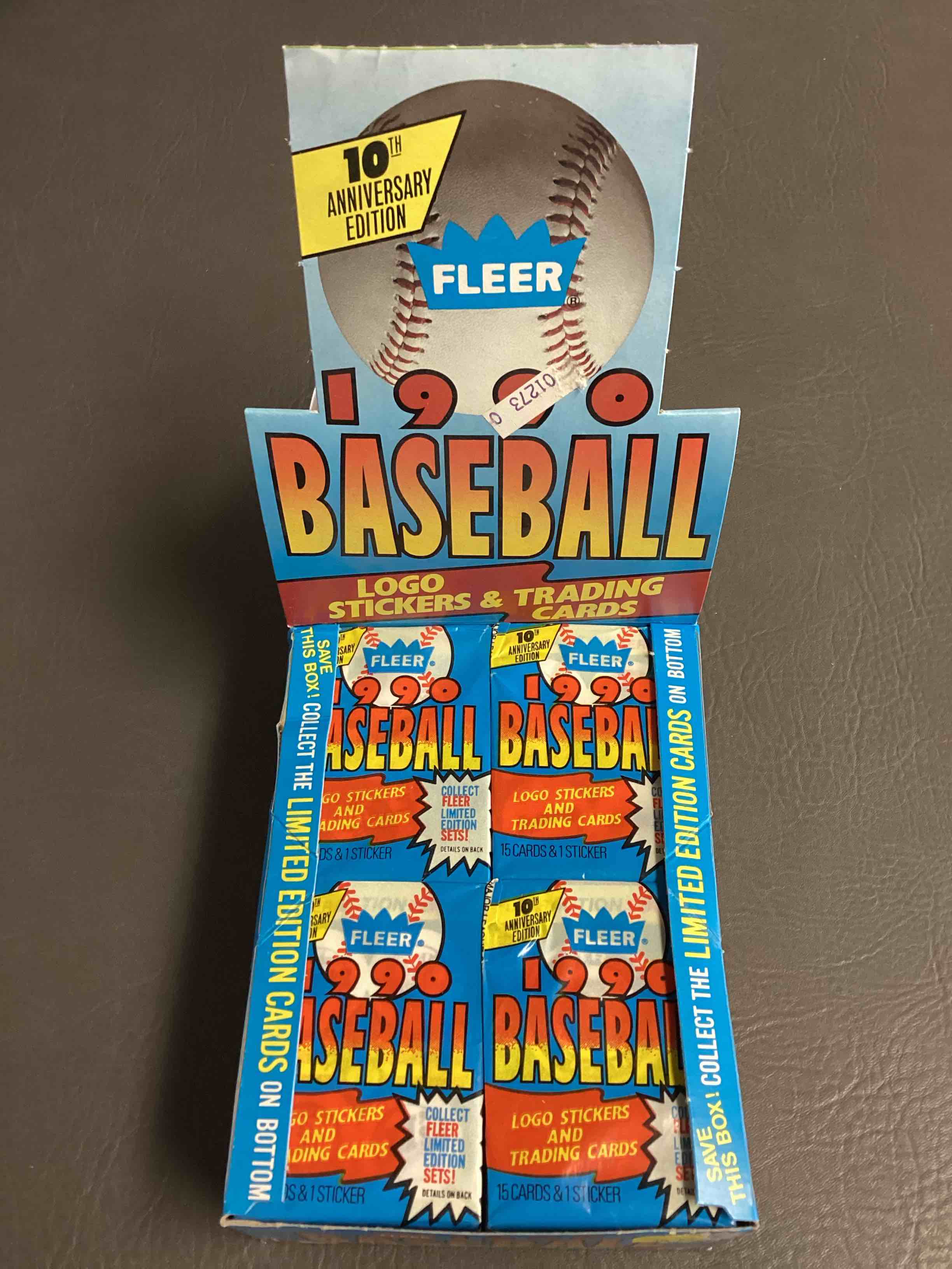 1990 Fleer Baseball Unopened Wax Packs! Direct From Original Box! Search For Valuable Ken Griffey Jr Cards!