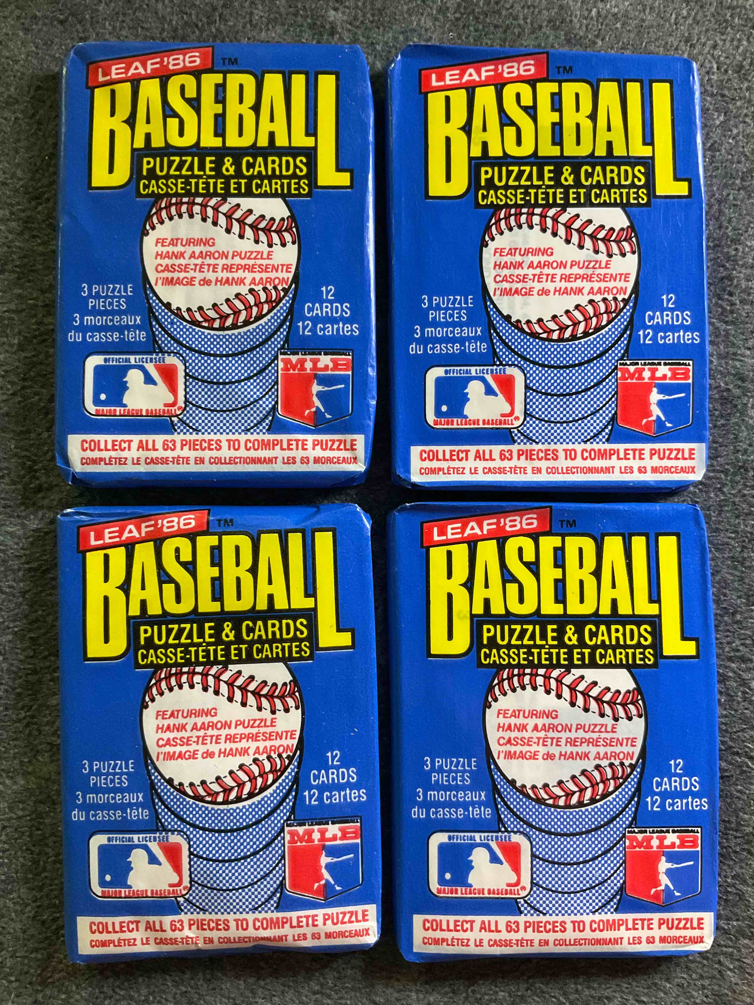 Exceptional! Rarest Of The Rare! 1986 Donruss LEAF Baseball Unopened Wax Pack, Direct From Original Retail Case! 86' DONRUSS Is The Most Valuable Of 86' Baseball Cards, These Are The More Rare LEAF Print Version & All 86' Baseball Cards Are Booming For Collectors And Drying Up Fast! Search For Jose Canseco Rookie #39 (PSA 10 Value $400), Fred McGriff Rookie #28 (PSA 10 Value $325), Cecil Fielder Rookie, Nolan Ryan, Andres Galarraga Rookie & So Much More! Drying up fast! This LEAF Version Almost Impossible To Find!