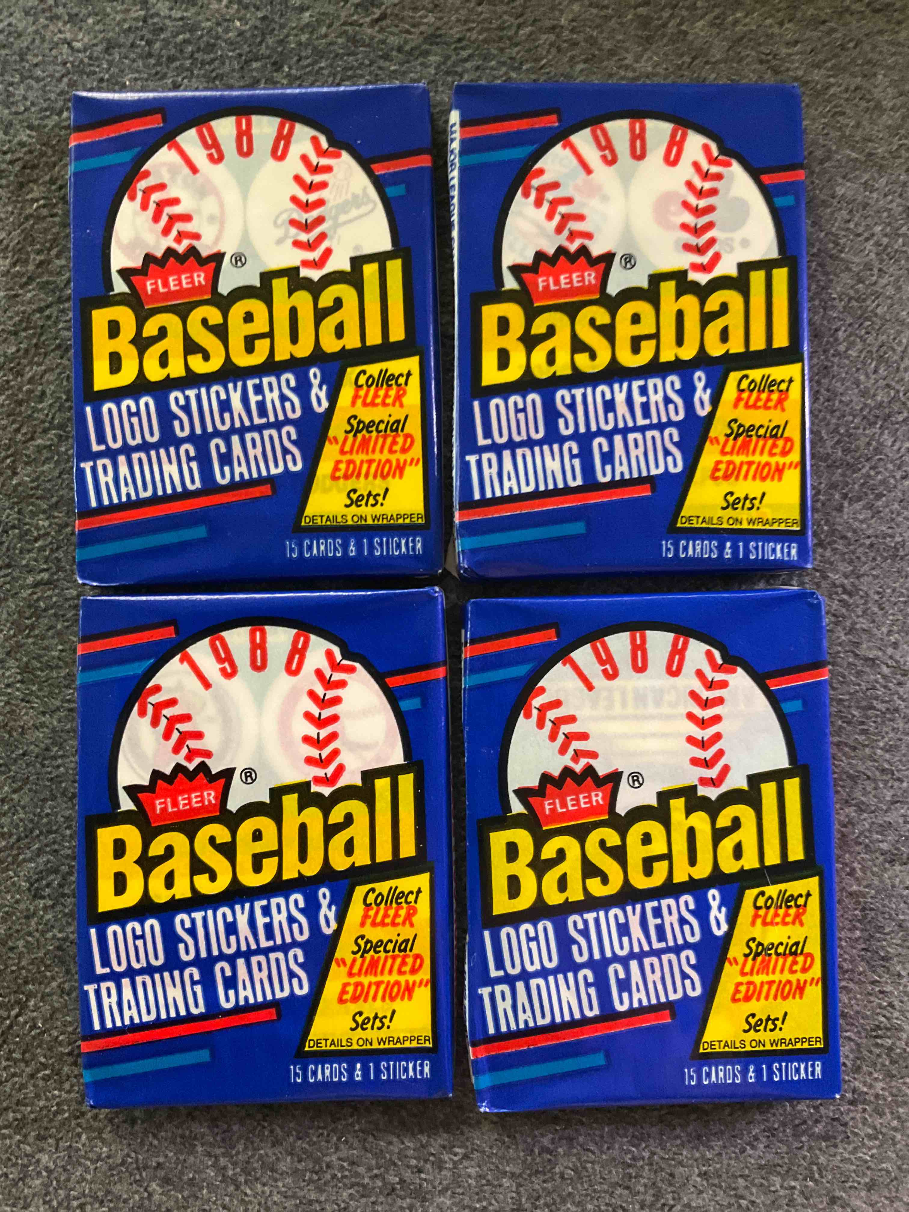1988 Fleer Baseball Unopened Wax Packs! Direct From Original Box! Search For Valuable Don Mattingly & Nolan Ryan Cards!