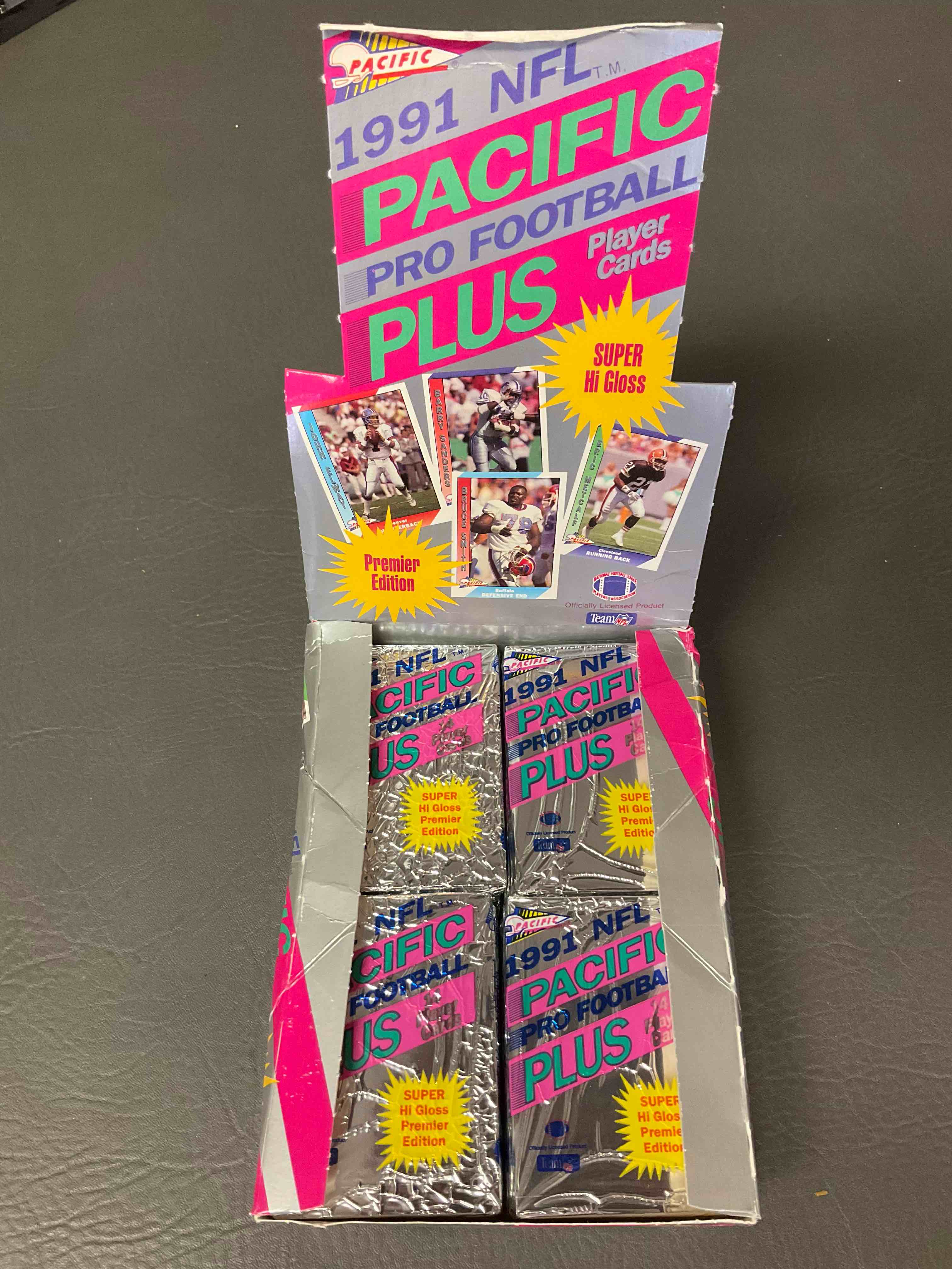 1991 Pacific Football, Something You Hardly Ever See! 1991 Pacific Football Sealed Card Pack, Direct From Original Retail Case. Search For Brett Favre Rookie, Early Barry Sanders, Jerry Rice & So Much More! Hard To Find!