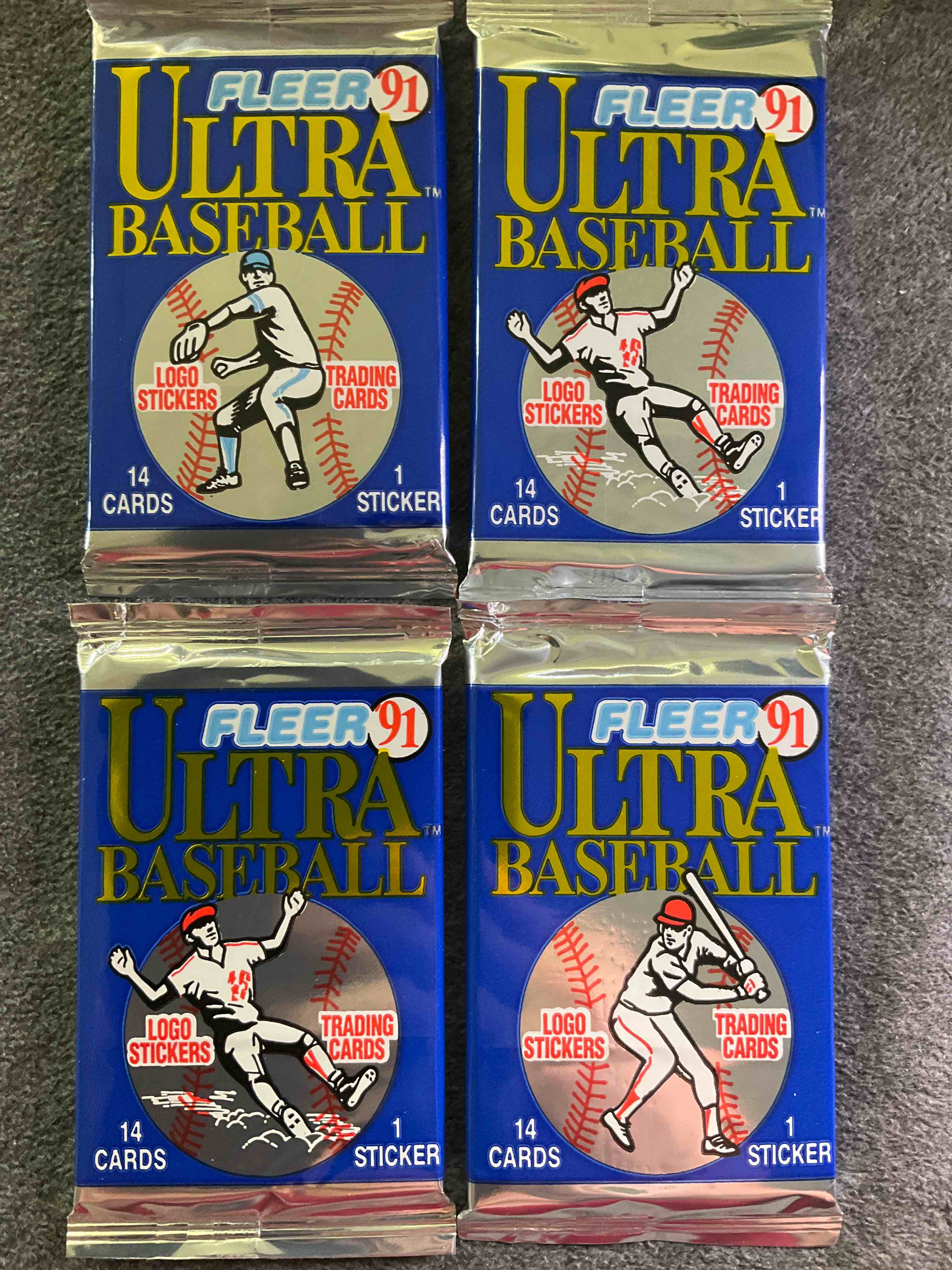 1991 Fleer Ultra Baseball Sealed Card Pack, Direct From Original Retail Case! Hard To Find & Loaded With Great Cards! Search For Ken Griffey Jr. #336 (PSA 10 Value $200), Frank Thomas, Don Mattingly, Bo Jackson & So Much More!