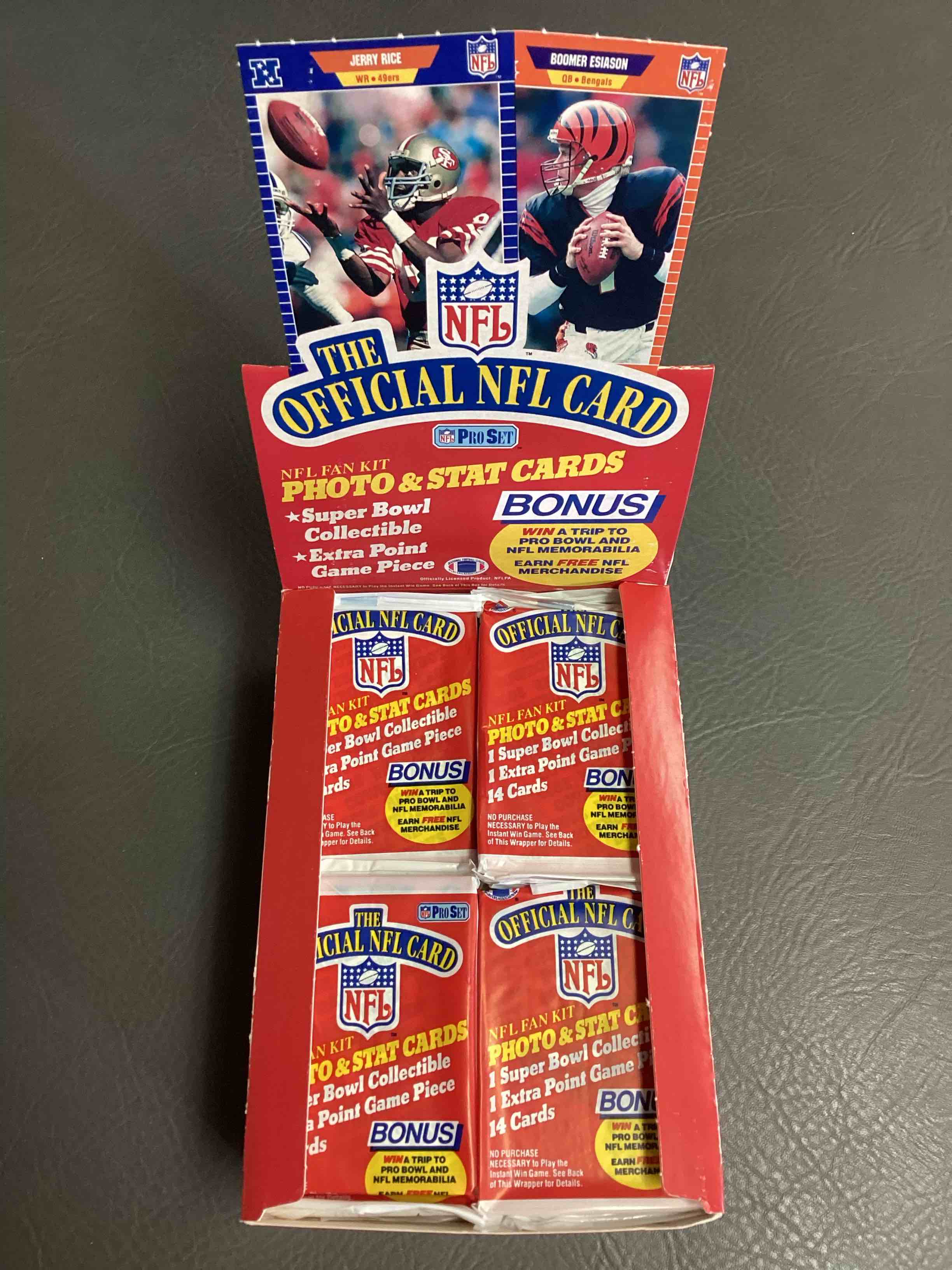 Loaded!  1989 Pro Set Football Sealed Card Pack, Direct From Original Retail Case!  Highly Sought After By Collectors As This Year Is Loaded With High Profile Rookies!  Search For Rookie Cards From Barry Sanders, Deion Sanders, Troy Aikman, Michael Irvin & Much More!  Getting Hard To Find!