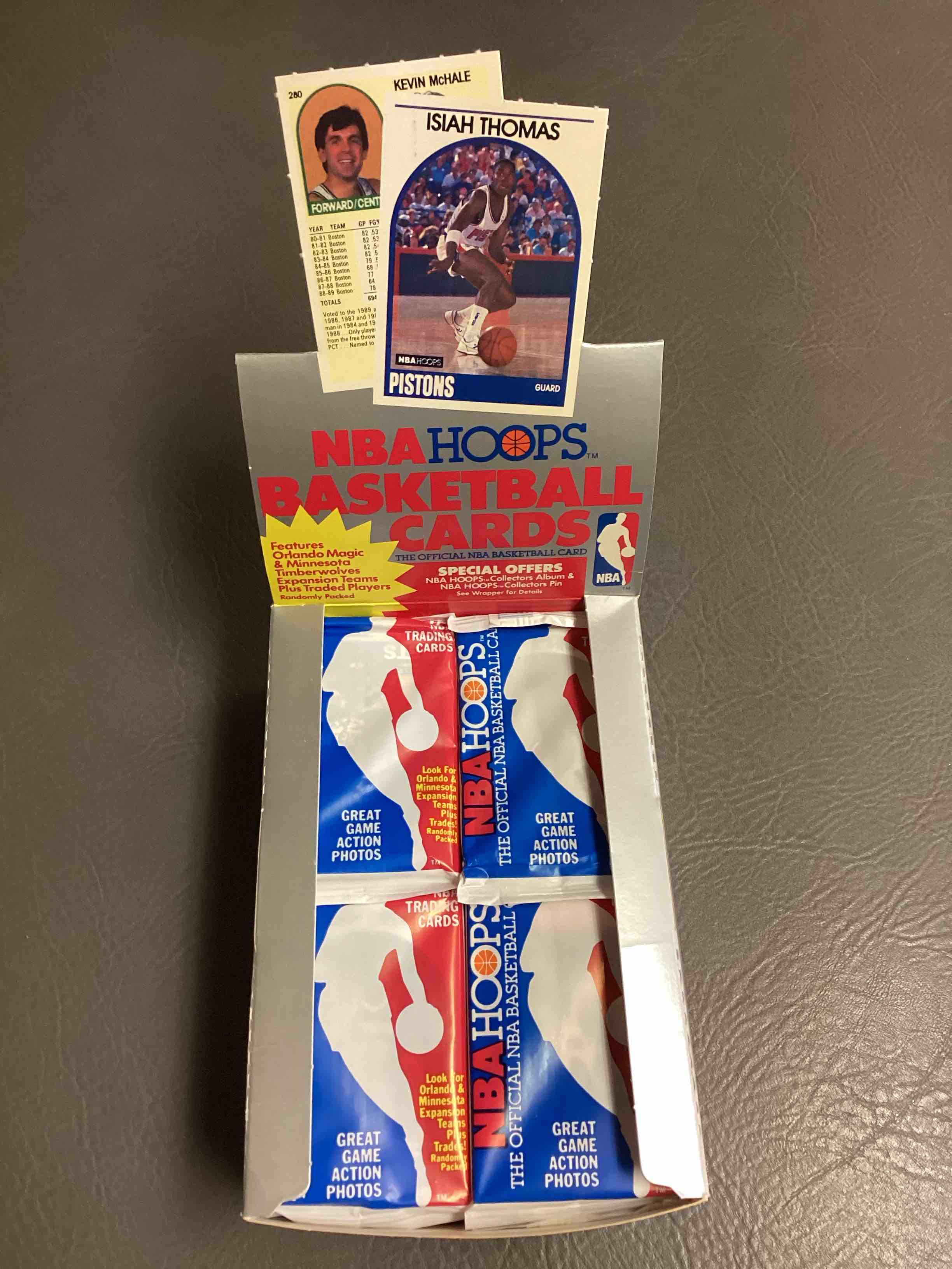 David Robinson Rookie?! 1989/90 NBA Hoops Sealed Card Pack, Direct From Original Sealed Retail Case! A Great Year! Search For One Of The Most Iconic Rookie Cards For Generations In David Robinson Rookie #138 (PSA 10 Value $300), Several Valuable Early Michael Jordon Cards & So Much More!