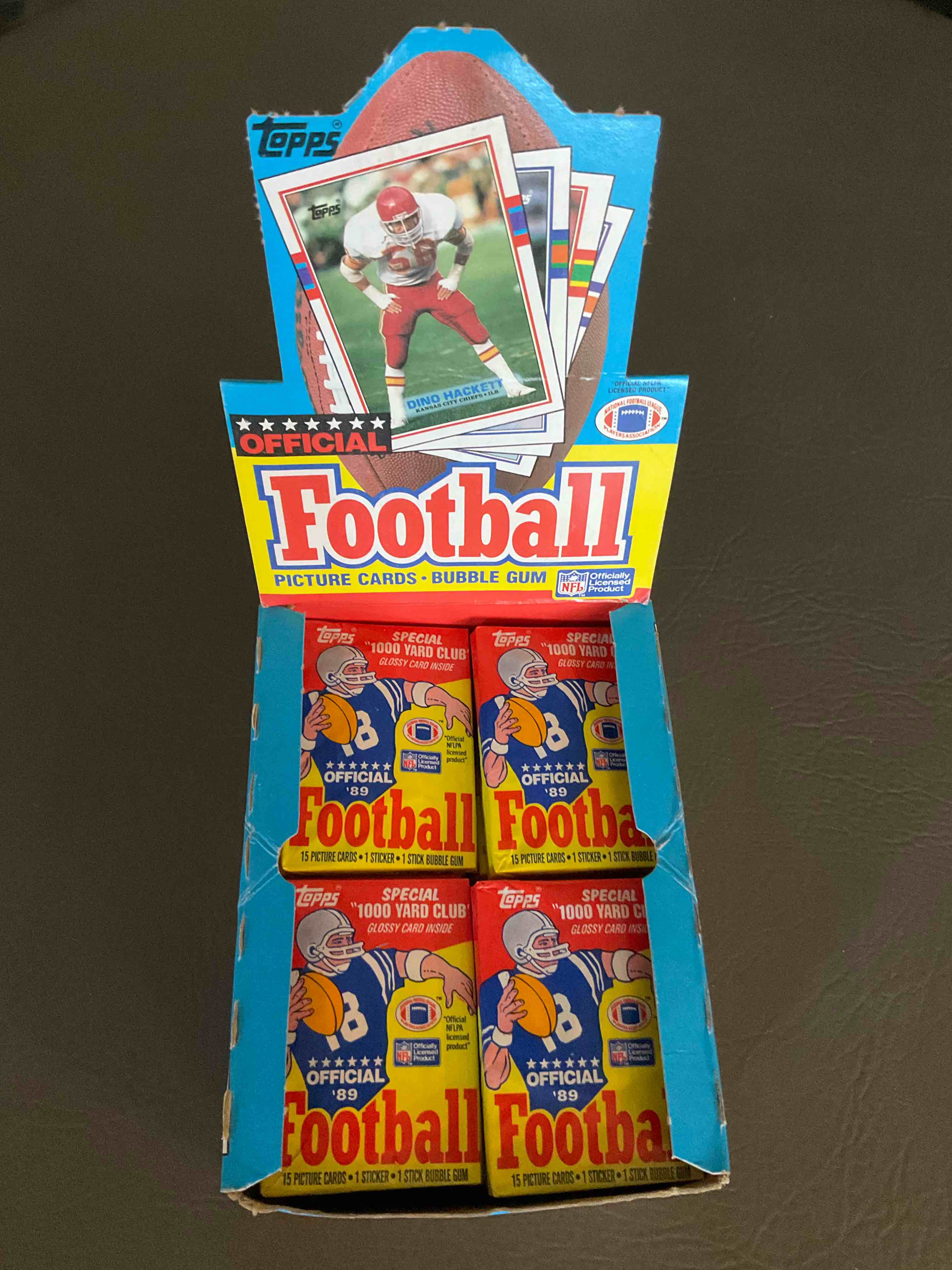 1989 Topps Football Unopened Wax Packs! Straight From Original Box! Search For Deion Sanders Rookie Cards! Along With Valuable Jerry Rice, Bo Jackson & Other 80’s Stars!