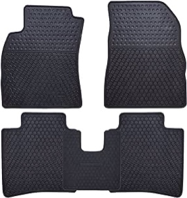 Ucaskin Car Floor Mats Custom Fit for Nissan Altima Sedan 2021 2020 2019 2018 2017 2016 2015 2014 2013 Odorless Washable Rubber Heavy Duty Anti-Slip All Weather Protection Car Floor Liner-Black
