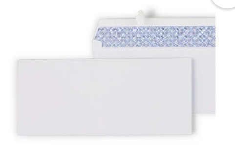 Staples EasyClose Security Tint #10 Envelope 4-1/8" x 9-1/2" White 500/BX 50312 /4 pack case