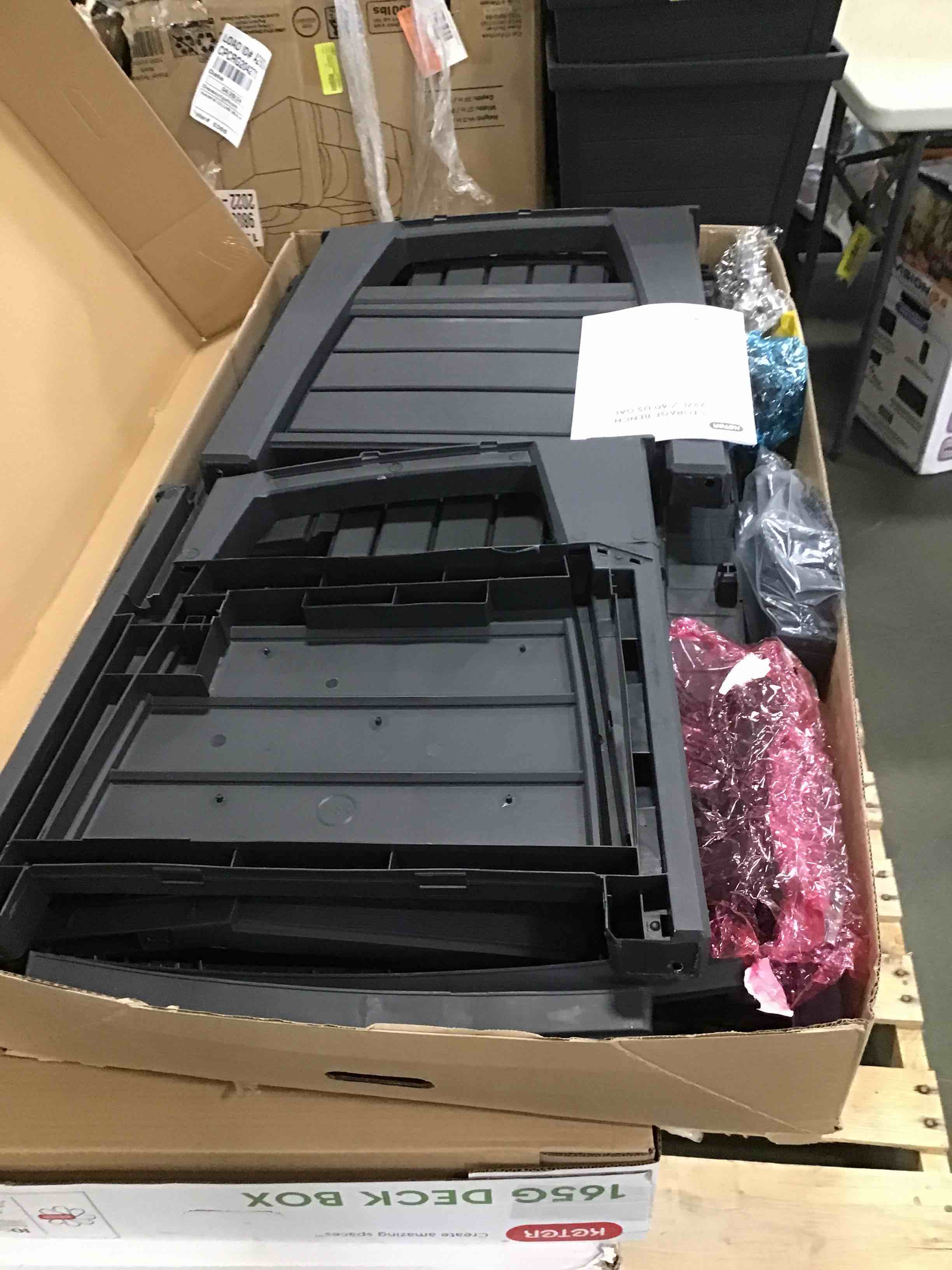 keter 60 gallon storage bench