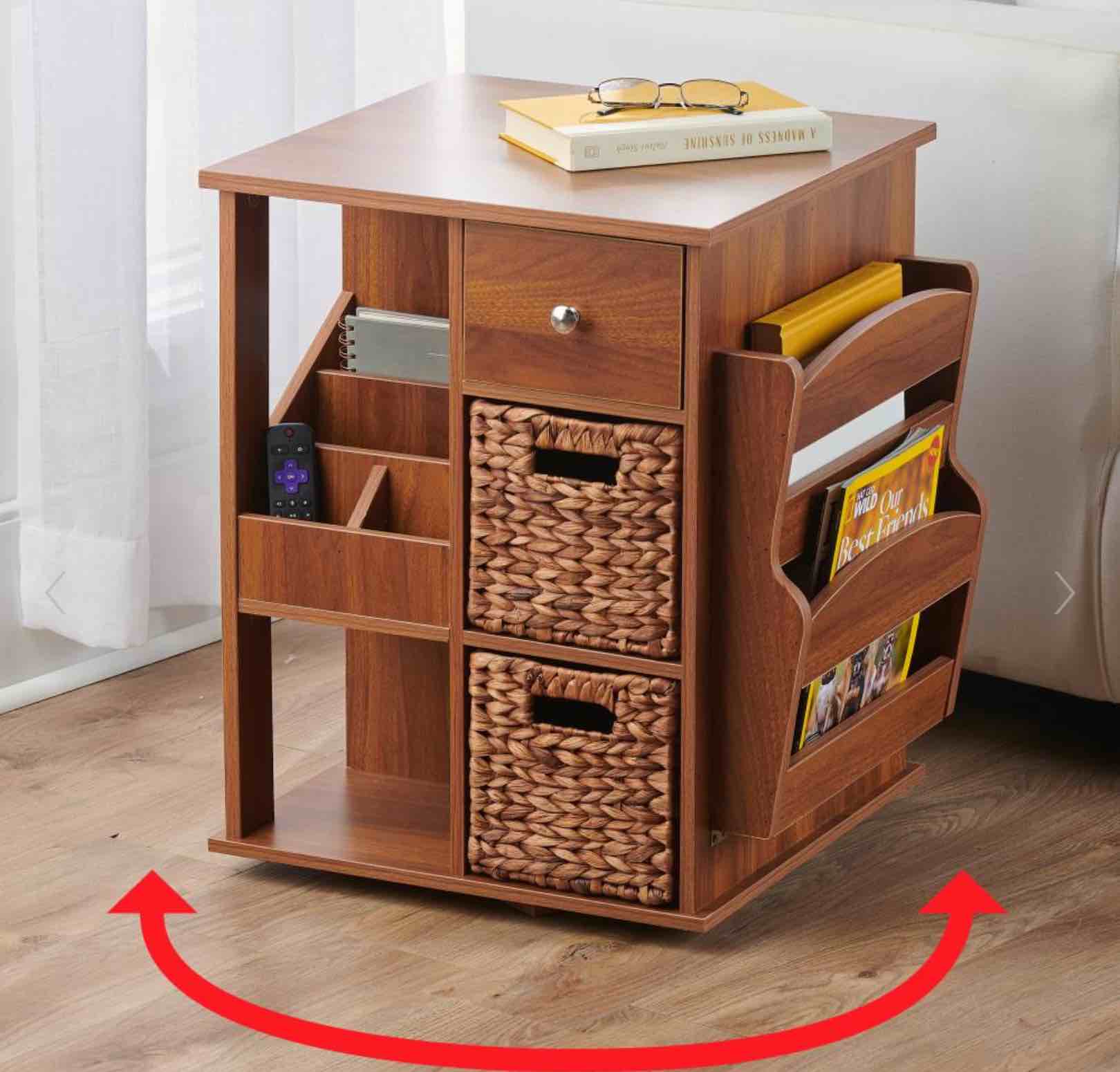 The Rotating Organized End Table
