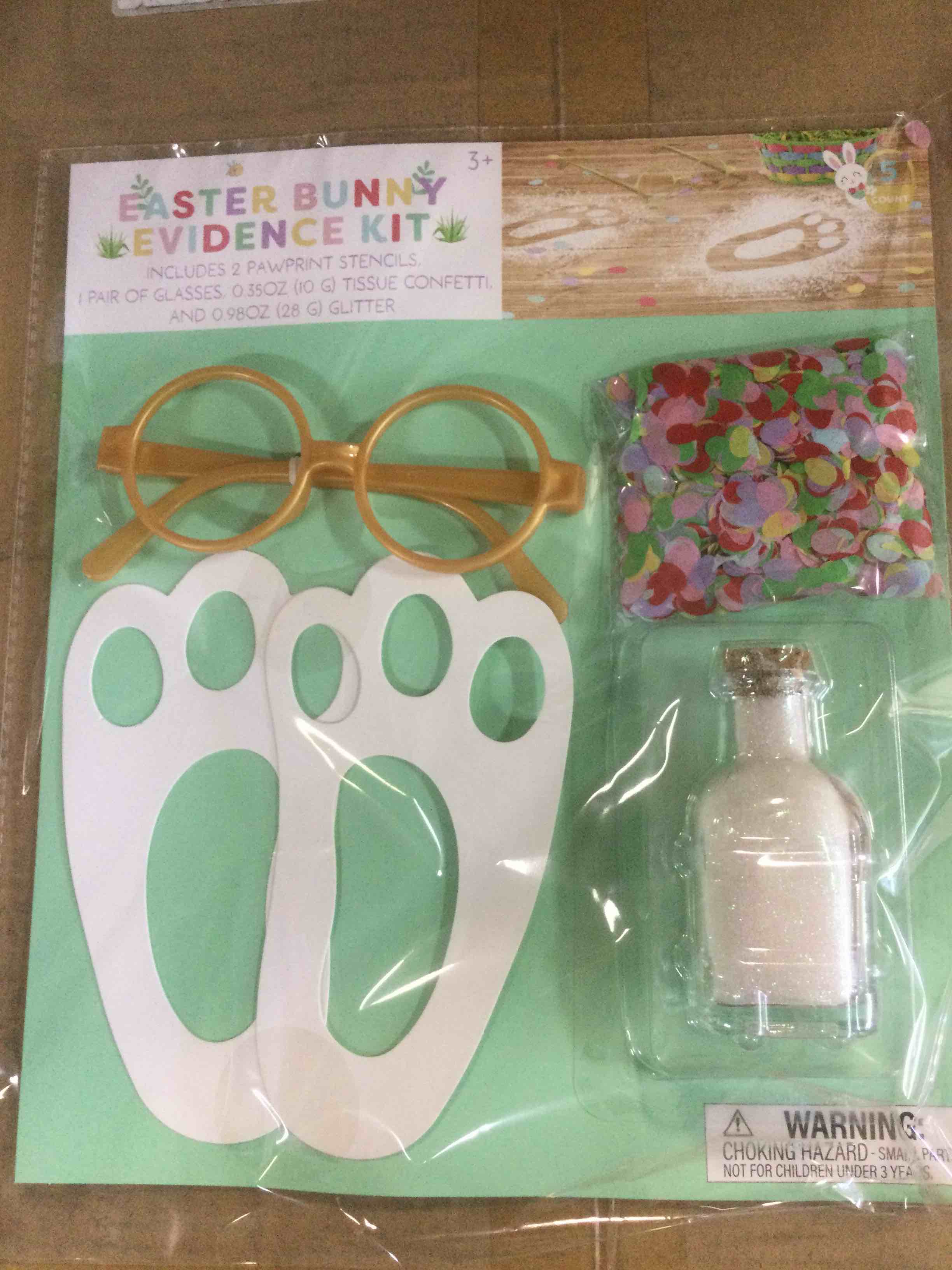 case pack of 24, Easter bunny Evidence Kit