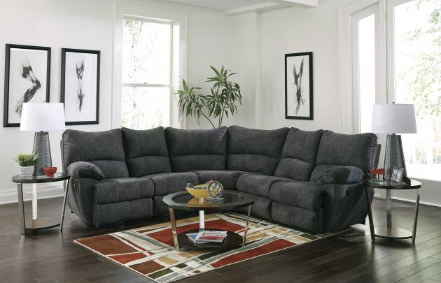 **COMPLETE**Catnapper Furniture Living Room Shane Sectional 135-Sectional