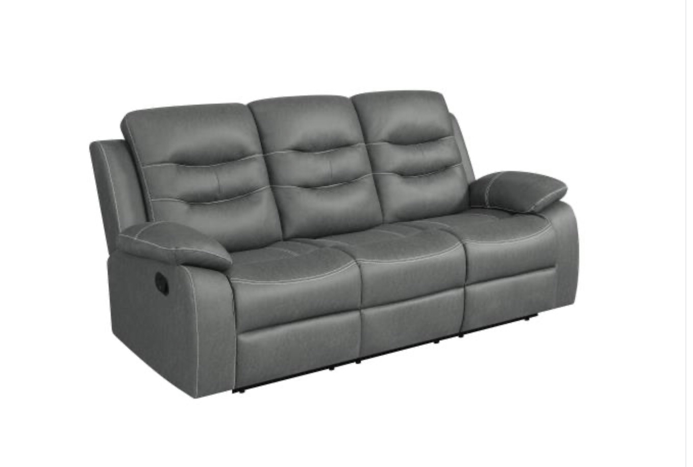 Coaster Home Furnishings Nova Upholstered Motion Reclining Sofa Dark Grey