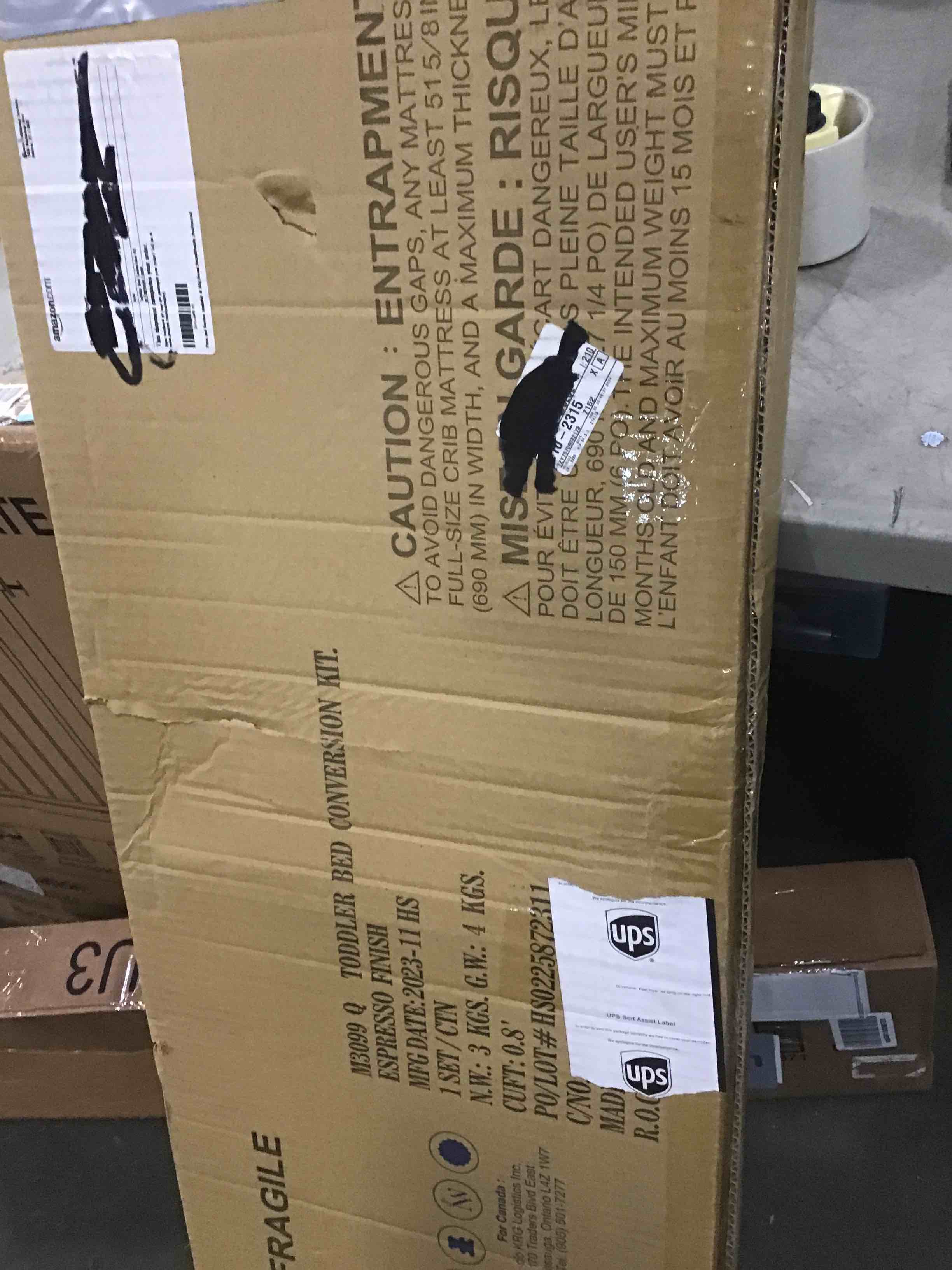 DaVinci Toddler Bed Conversion Kit (M3099) in Espresso In Espresso Finish