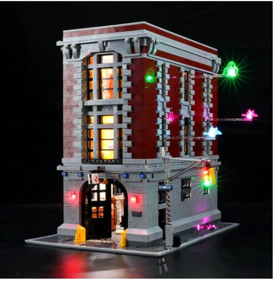 BRIKSMAX Led Lighting Kit for Ghostbusters Firehouse Headquarters - Compatible with Lego 75827 Building Blocks Model- Not Include The Lego Set(Remote-Control Version)