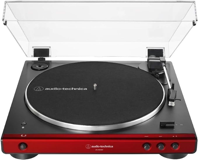 Audio-Technica AT-LP60XBT Bluetooth Fully Automatic Stereo Turntable (Red