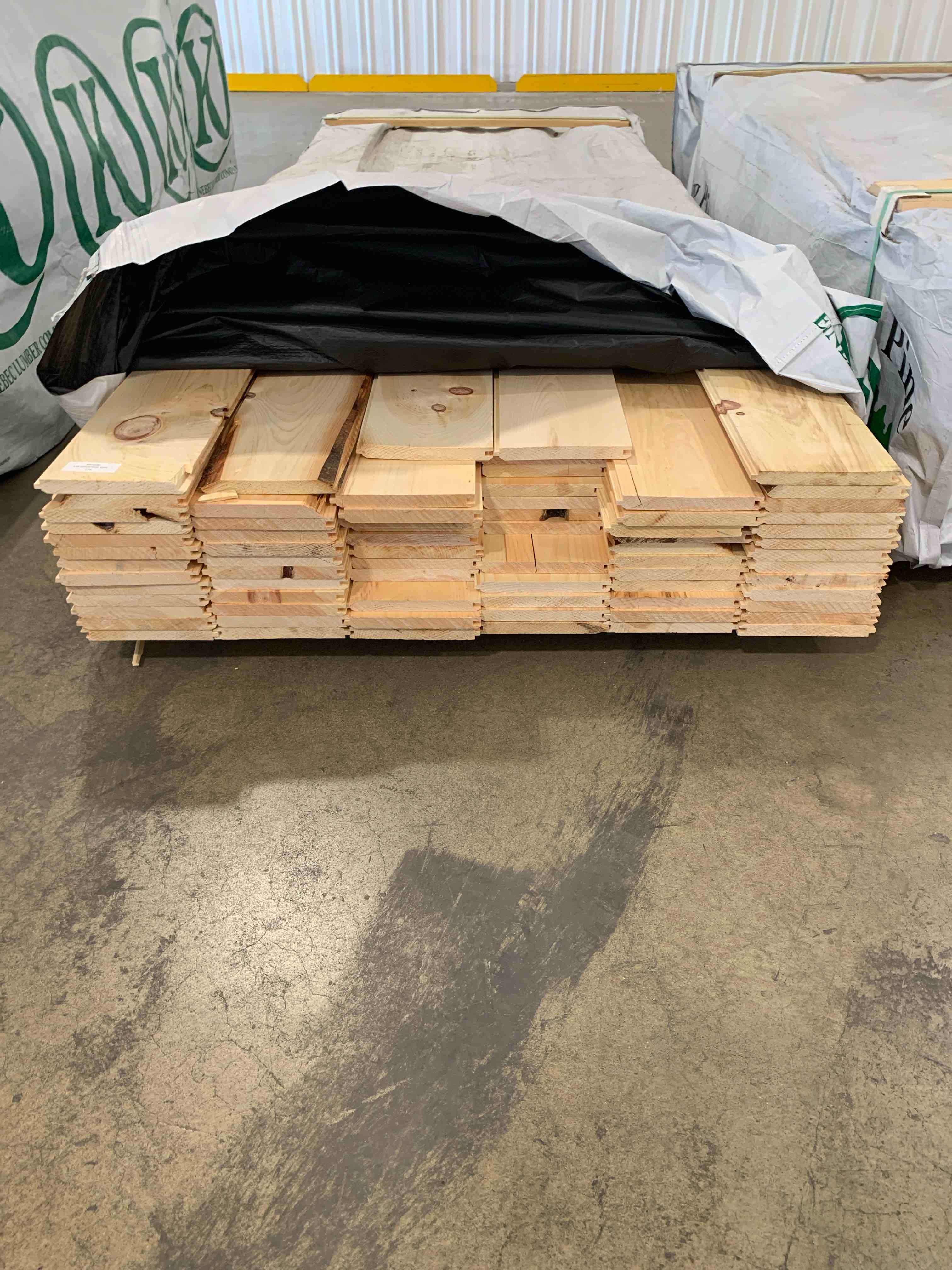 Eastern White Pine 1” x 8” x 10’ Tongue and Groove Wall Paneling EWP/WP4 Pattern Outs Industrial 