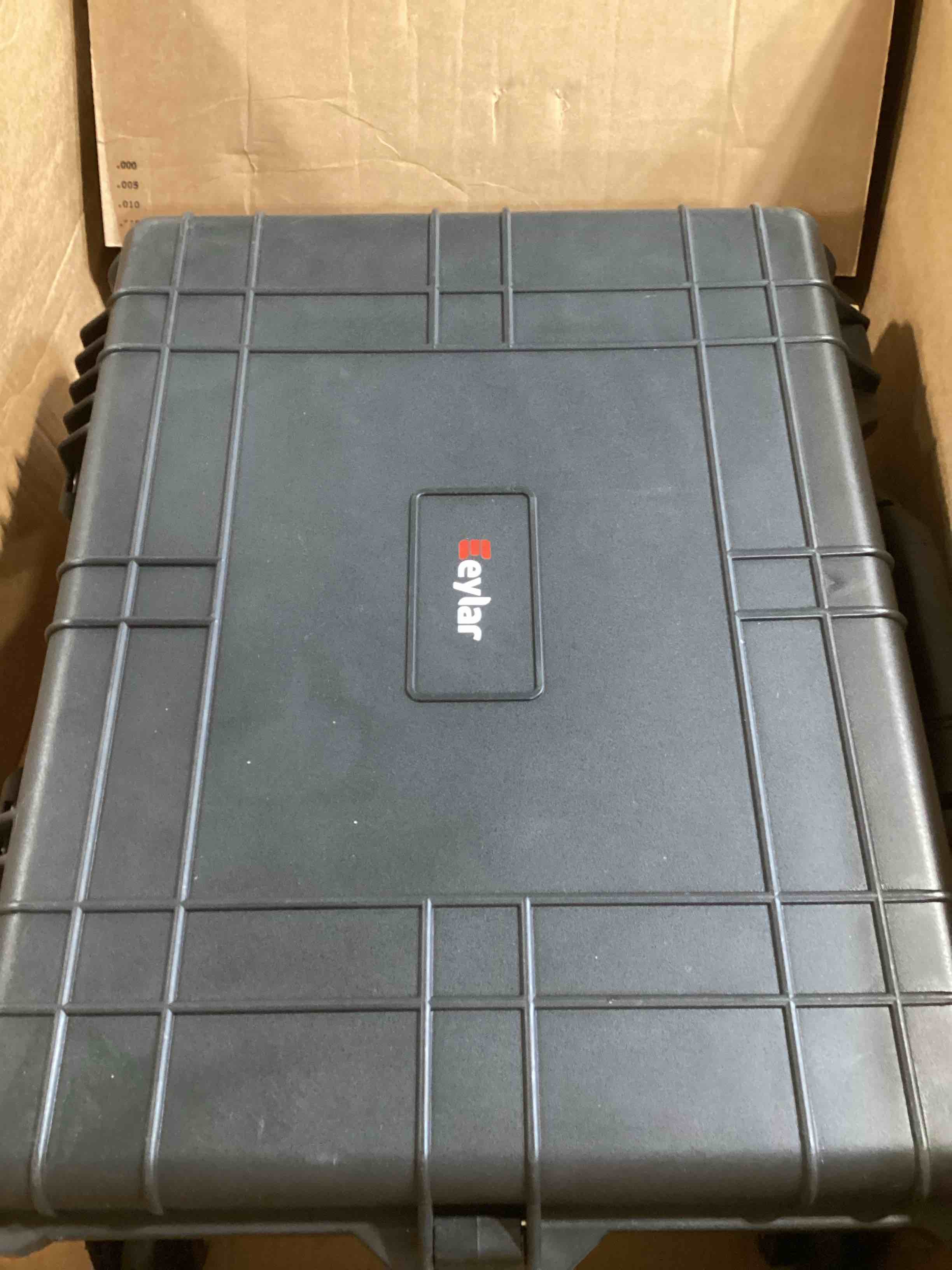 Medium 24" Protective Roller Case Water and Shock Resistant w/ Foam by Eylar Black