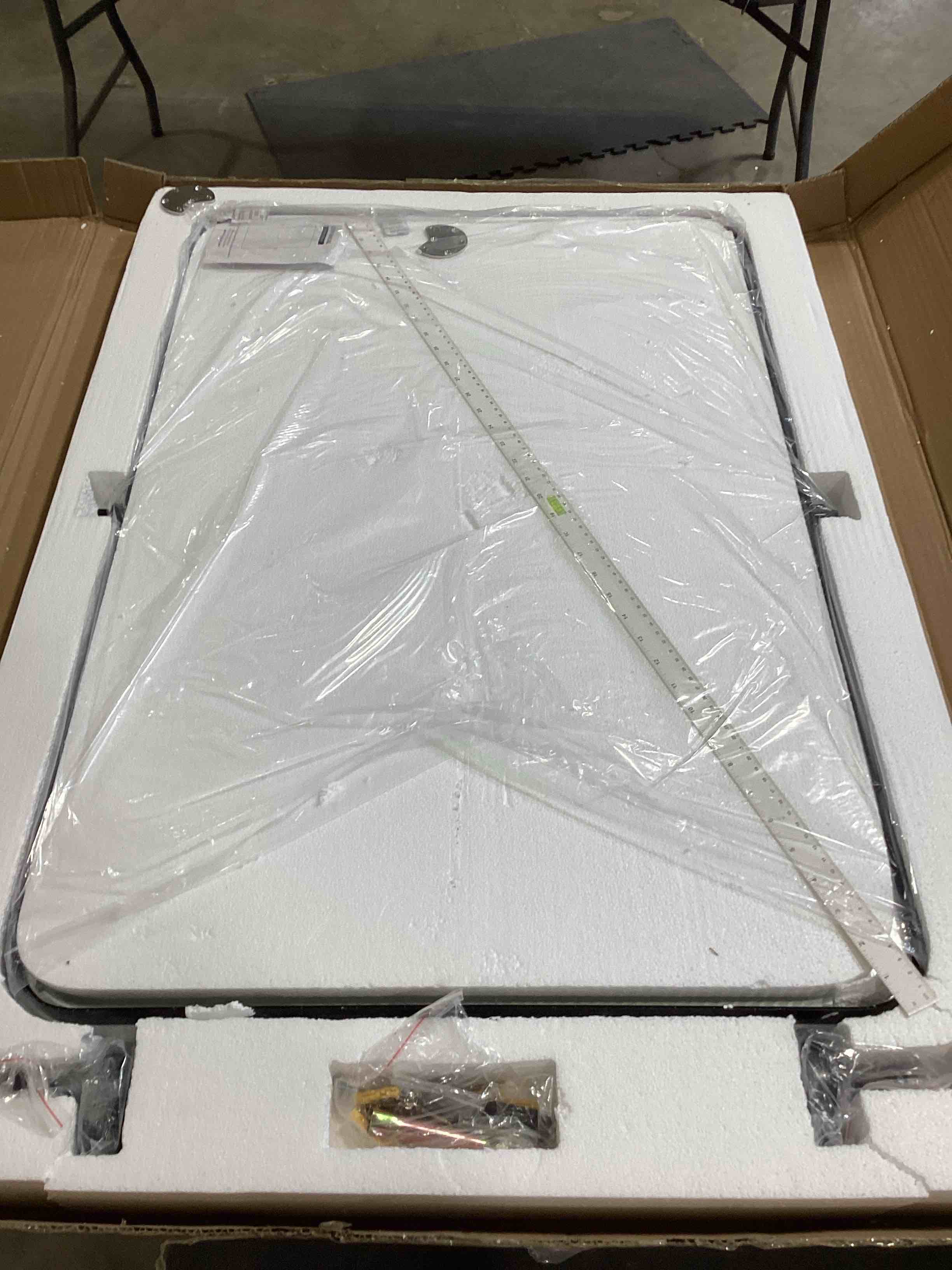 TEHOME 27 x 35 inch Farmhouse Large Black Metal Framed Pivot Rectangle Bathroom Mirror Rounded Rectangluar Tilting Beveled Vanity Mirrors for Wall