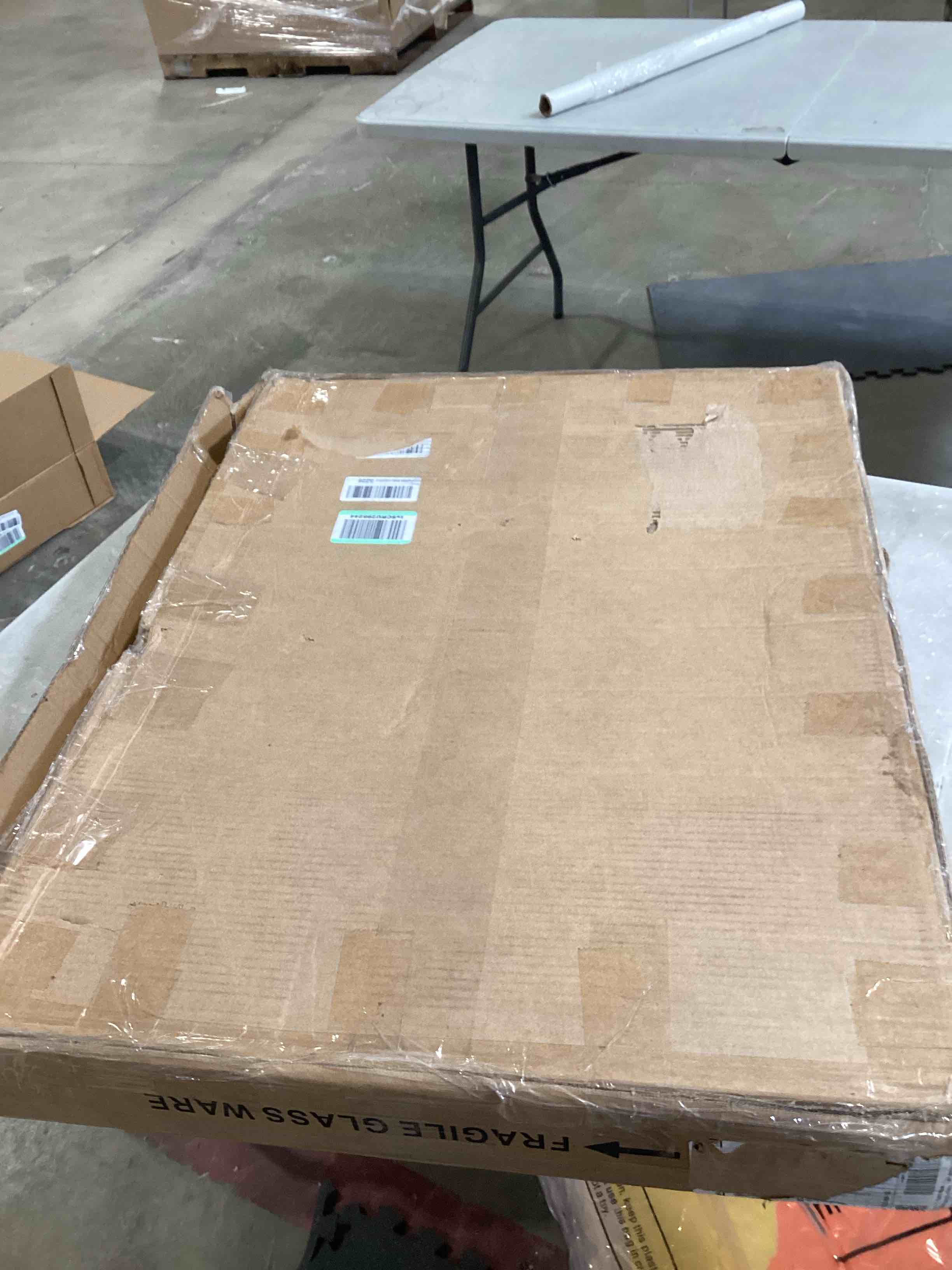 Houseables Trifold Vanity Mirror, Hangable on Wall, Single, 3 Way, 28" x 40", Tri Fold, Big Mirrors for Tables, Bedrooms, Bathroom, Makeup, Tabletop, Three Part, Beveled Edges