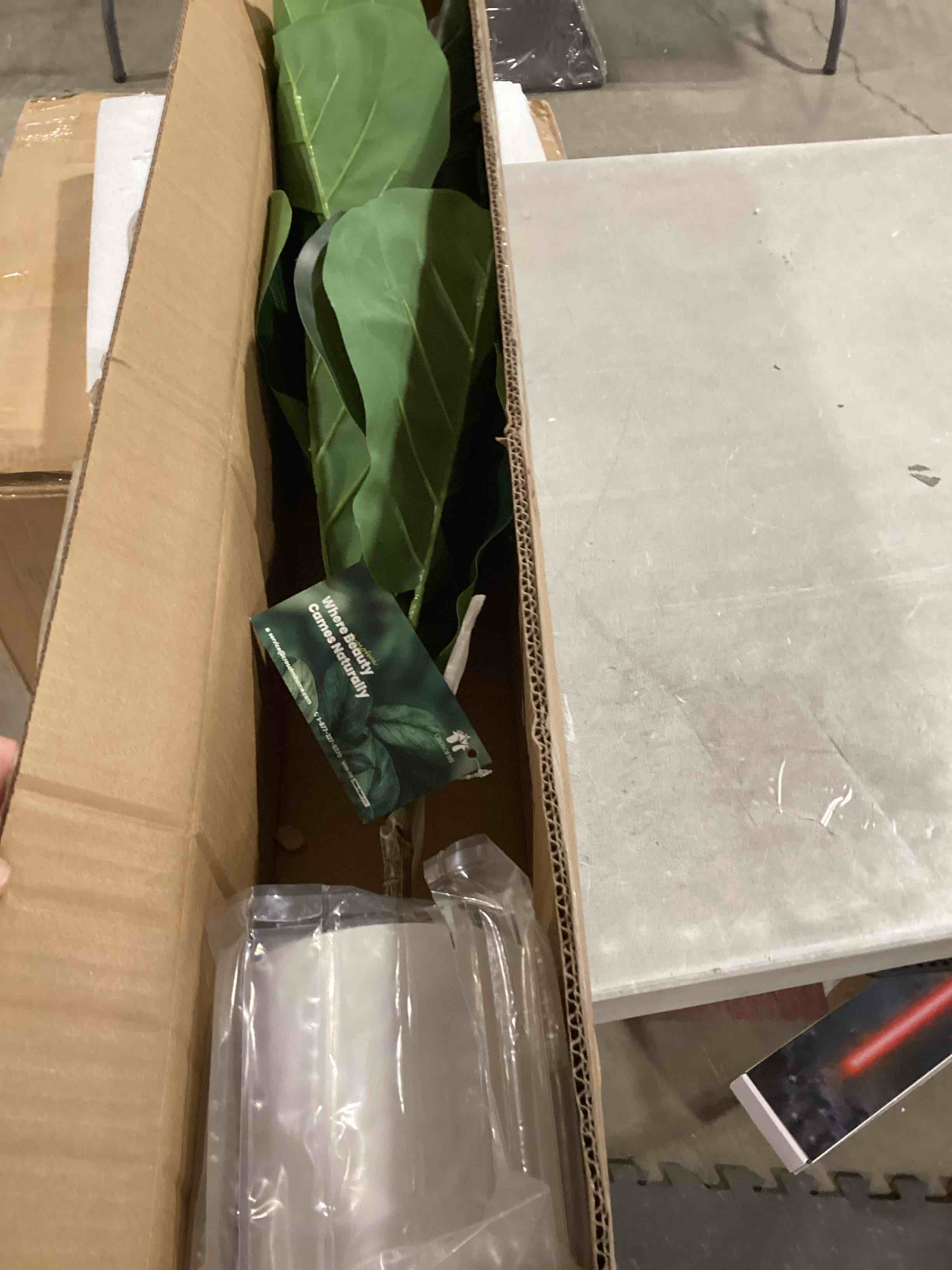 CROSOFMI 30" Artificial Fiddle Leaf Fig Tree/Fake Ficus Lyrata Plant with 21 Leaves Faux Plants in White Pot for Indoor House Home Office Modern Decoration Perfect Housewarming Gift