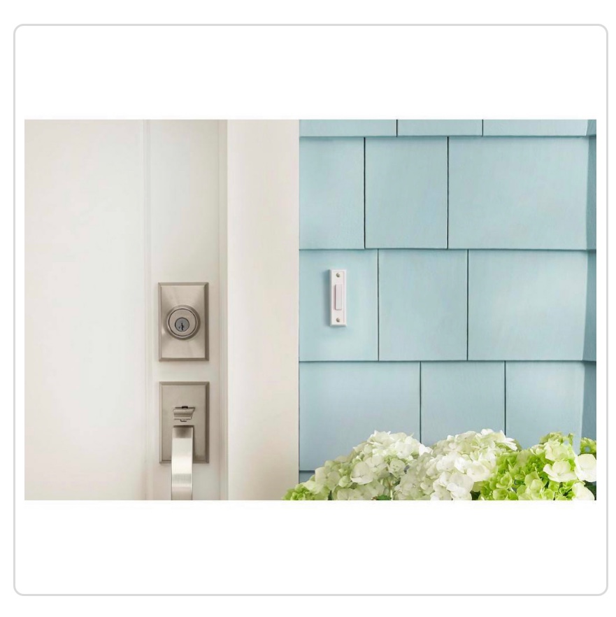 Defiant Wired Contractor Doorbell Kit with 2 Wired Push Buttons, White