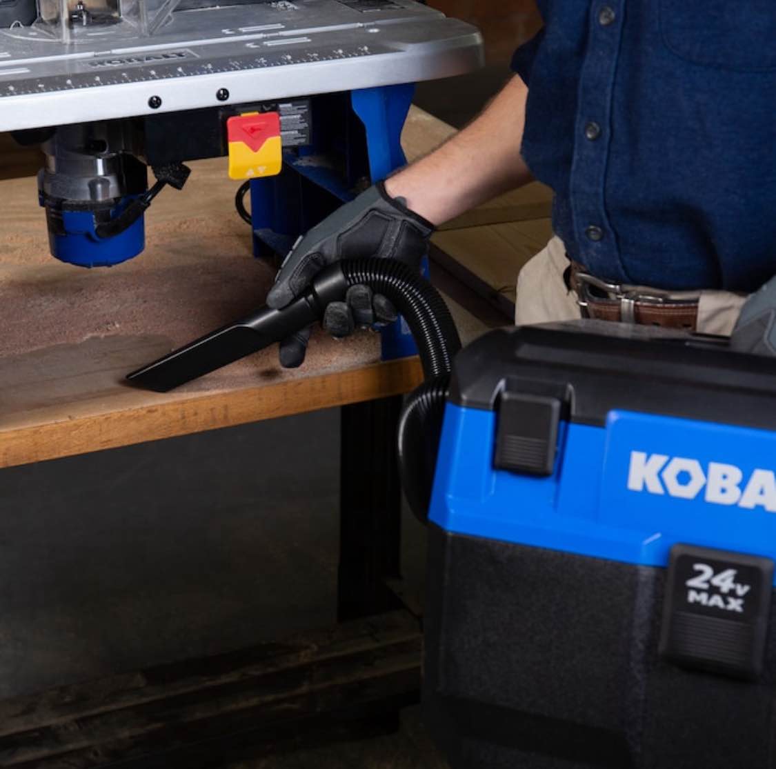 Kobalt 24-volt Max 3-Gallons Cordless Wet/Dry Shop Vacuum with Accessories Included tool only