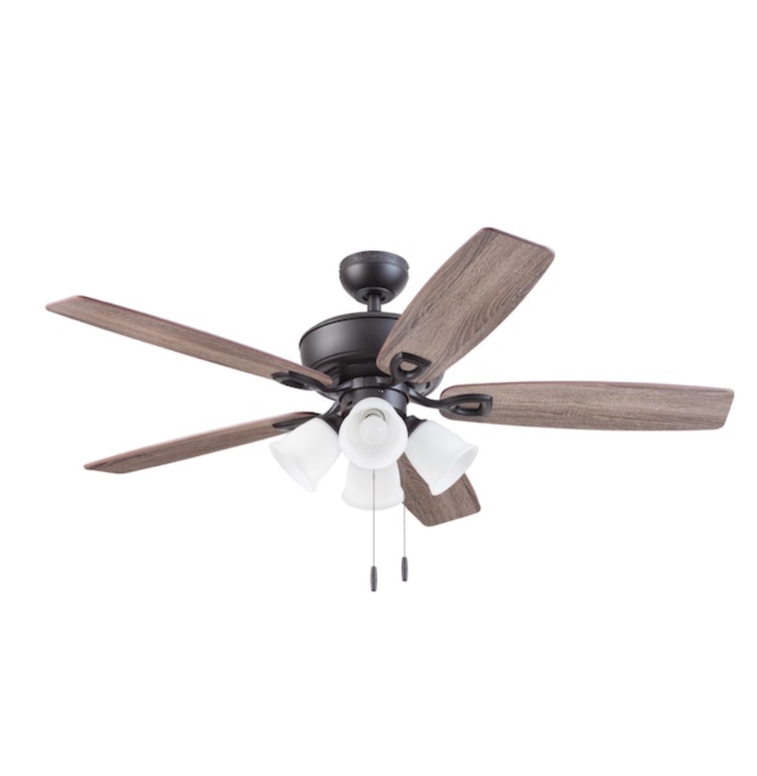 Harbor Breeze Notus 52-in Bronze Indoor Ceiling Fan with Light (5-Blade)