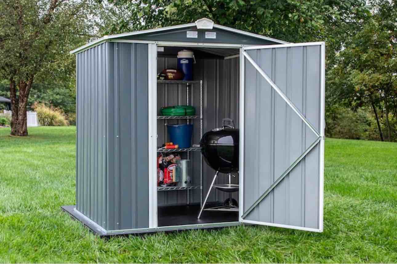 Arrow 6-ft x 5-ft Spacemaker Galvanized Steel Storage Shed