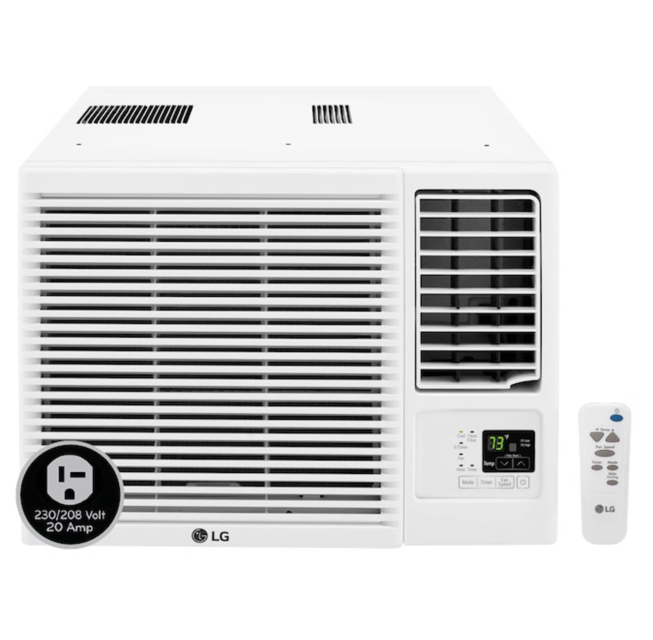 LG Electronics 1440-sq ft Window Air Conditioner with Heater with Remote (230-Volt; 23000-BTU)