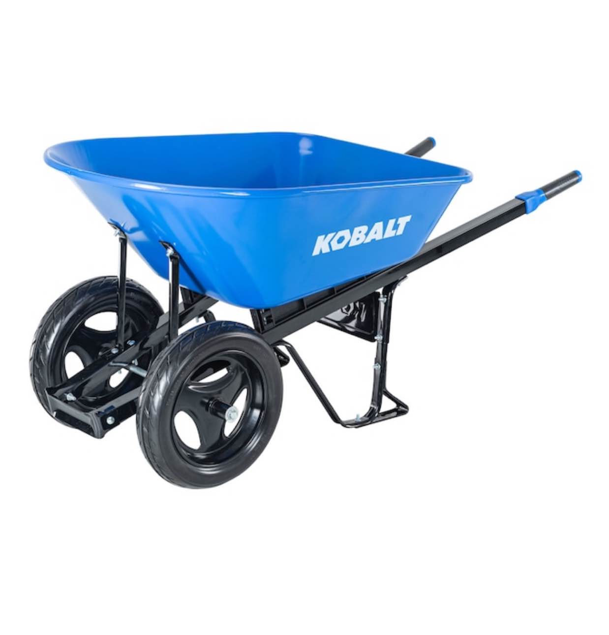 Kobalt 7-cu ft 2 Wheel Steel Wheelbarrow Flat-free Tire (s)