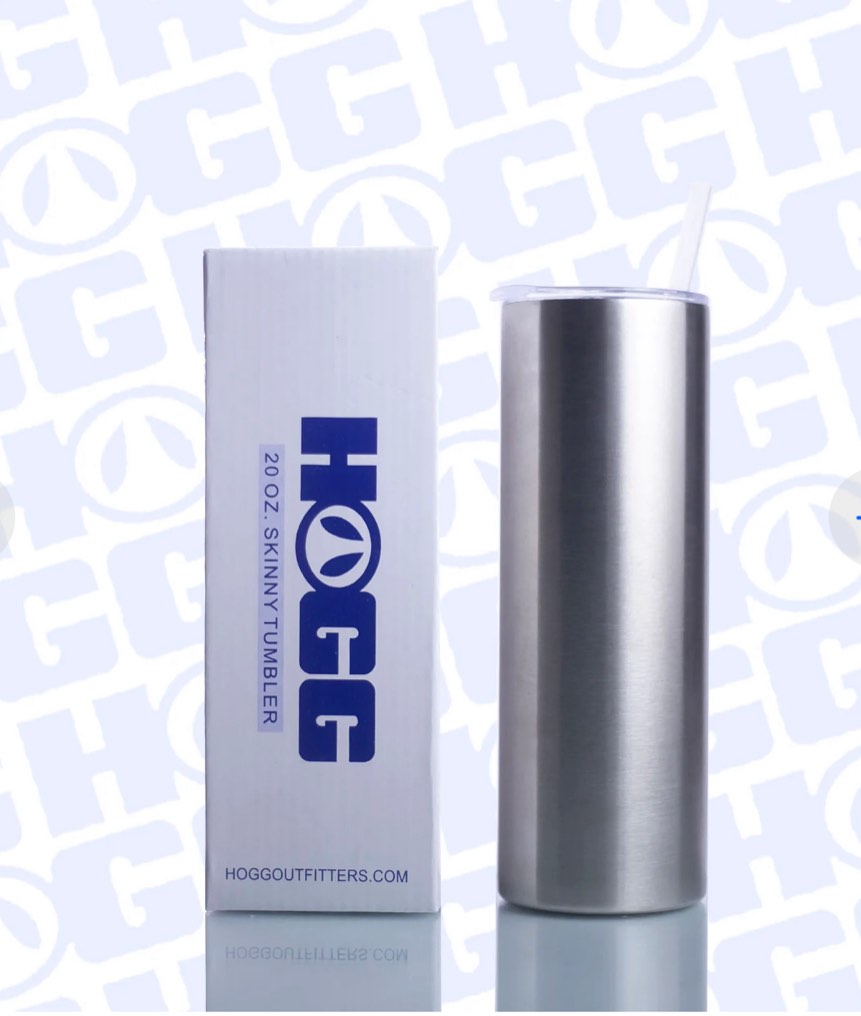 20oz STRAIGHT SKINNY TUMBLER W/ SLIDING LID & STRAW