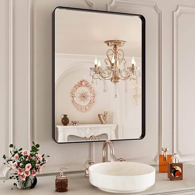 Neutypechic Black Framed Mirror