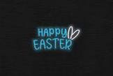 Tujoe Happy Easter Neon Sign Indoor Outdoor Decor 