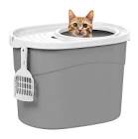 Iris top entry cat litter box 