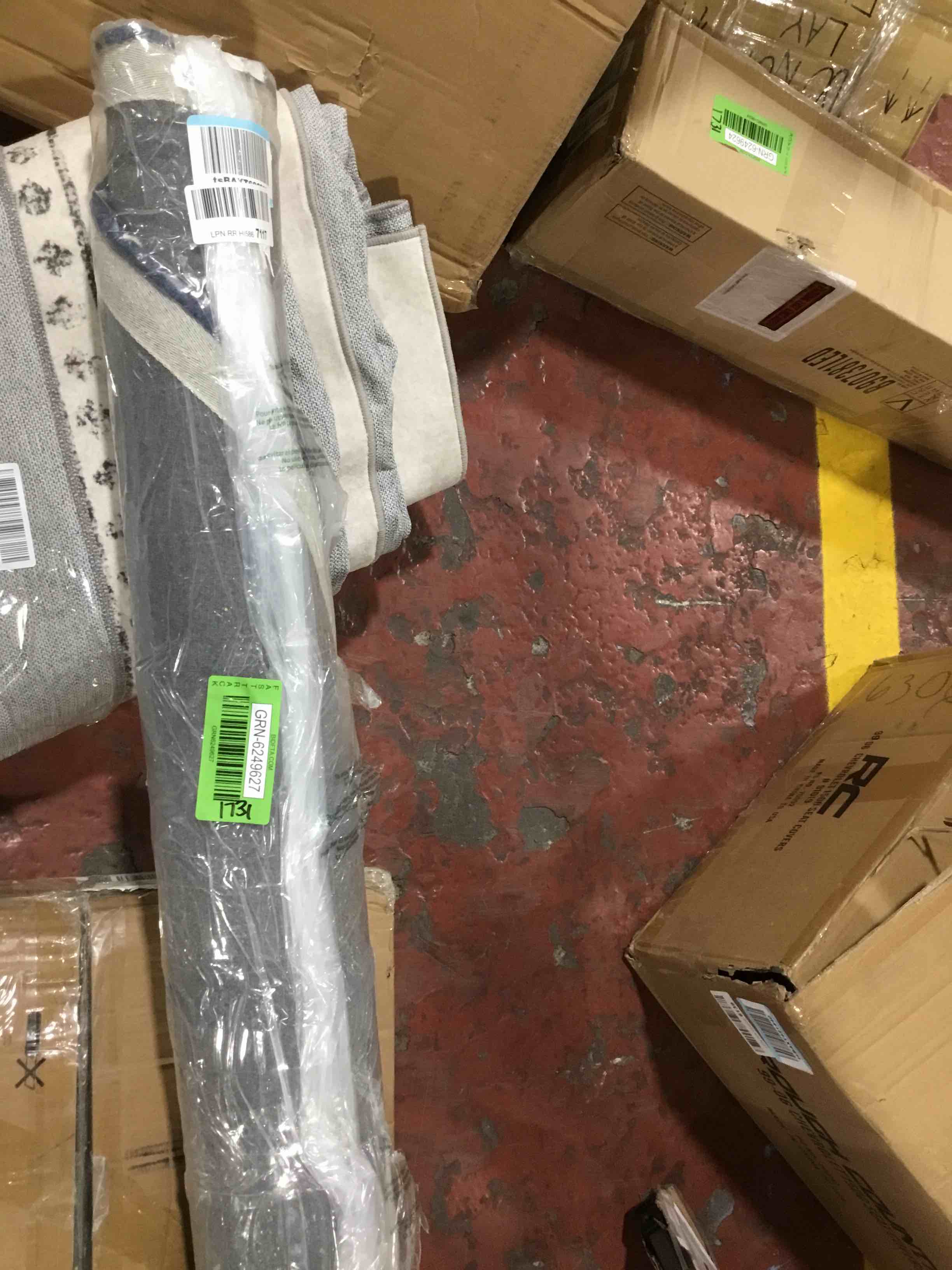 Kimicole Geometric Modern Shag Area Rug for Living Room, 4x6 Navy blue/White Plush Fluffy Rug Bedside Bedroom Rugs, Ultra Soft Moroccan Memory Foam Washable Carpet Home Decor for Teen Girl Kid Nursery