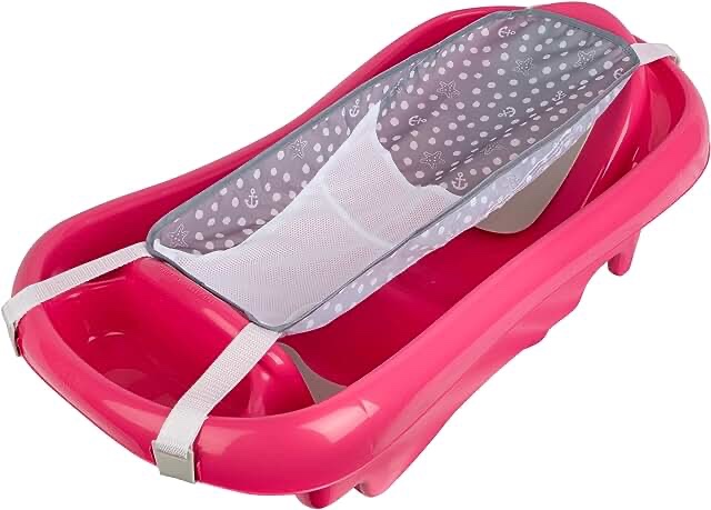 The First Years Sure Comfort Deluxe Infant to Toddler Tub - PINK(Missing 1 pcs)