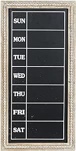 Deco 79 Wood Sign Beaded Chalkboard Wall Decor, 16" x 2" x 32", Brown