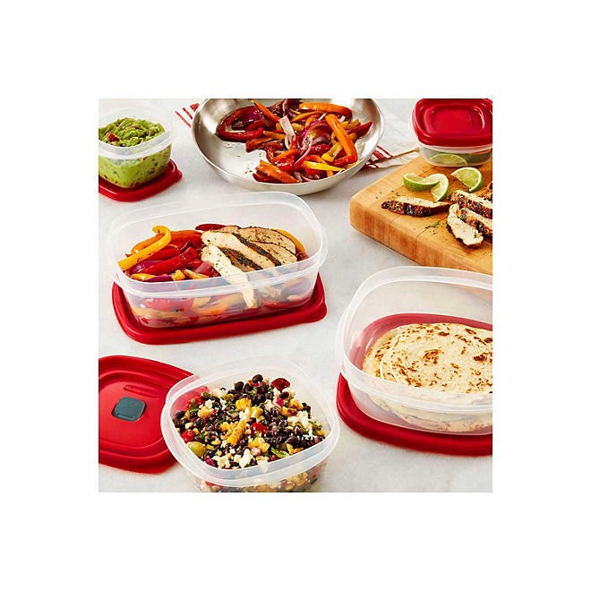 Rubbermaid 50Piece EasyFind Lids Vented Food Storage Set