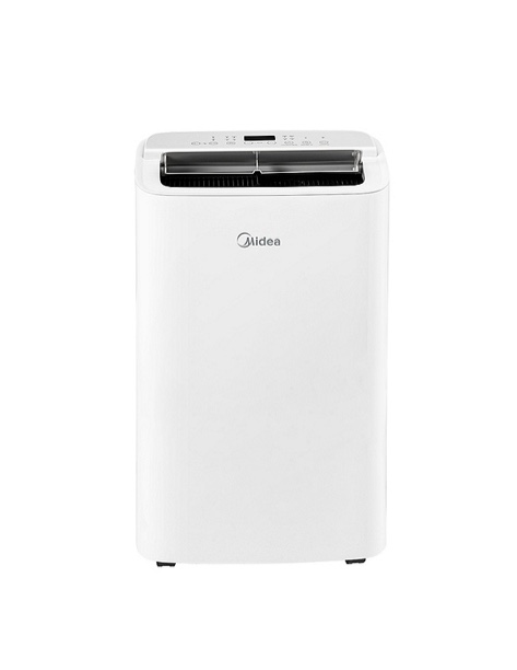 MIDEA 8,000 BTU Portable Air Conditioner Cools 350 Sq. Ft. with WI-FI and Dehumidifier with Remote in White