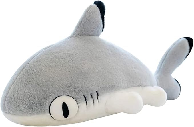 AIZEXIN Shark Plush Throw Pillow Large Cute Soft Novelty Cuddle Hugging Pillow Stuffed Animal Toy for Girls Kids  21.6 Inches