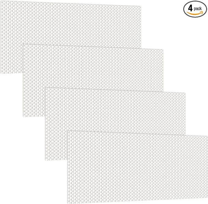 4 Pcs Replacement Fluorescent Light Cover Panels Flat Clear Prismatic Acrylic Ceiling Light Cover Plate Ceiling Light Replacement Cover for Overhead Lighting Fixtures (22.5" x 46.5"x 0.1")