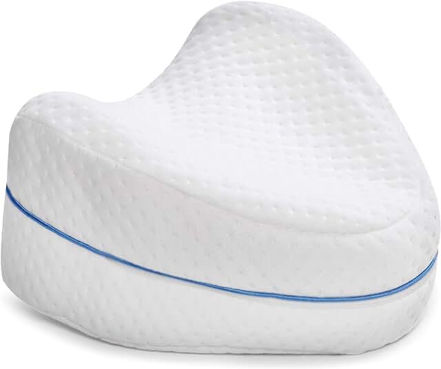 Contour Legacy Leg & Knee Foam Support Pillow - Soothing Relief for Sciatica, Back, Hips, Knees, Joints - As Seen on TV