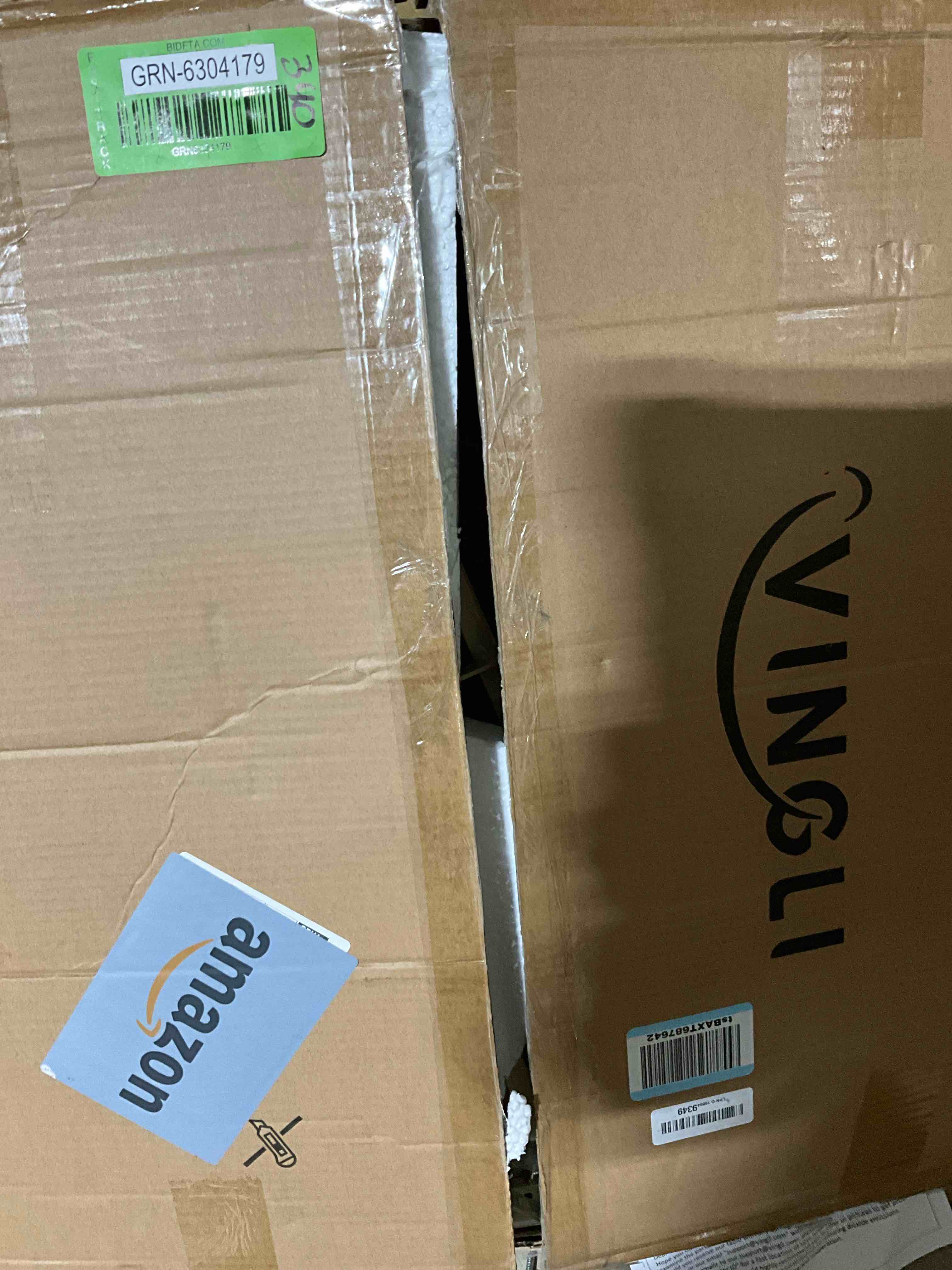 VINGLI Glass Coffee Table, 25.6" Round Coffee Table, Transparent Glass