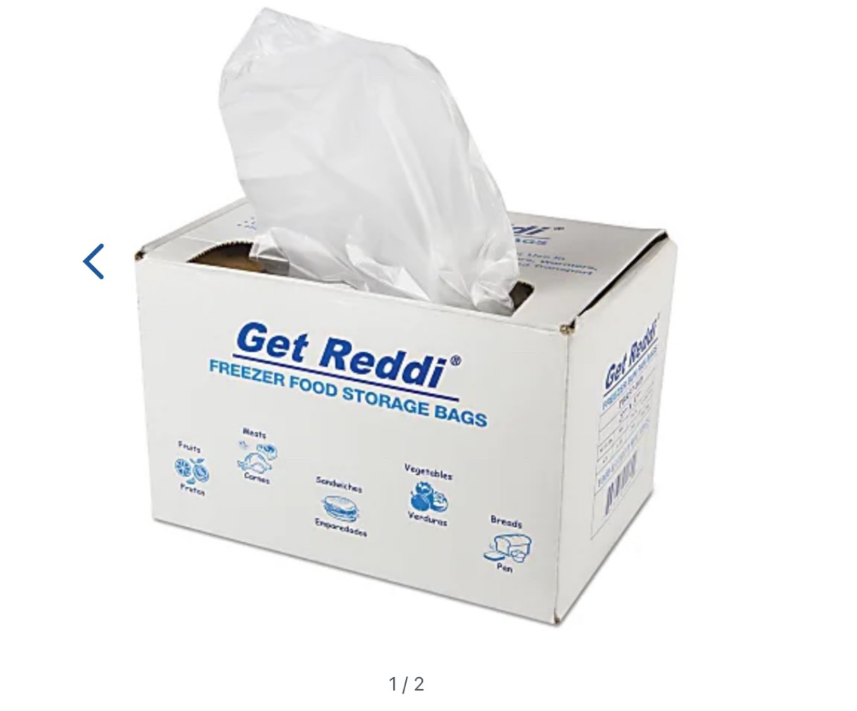 Inteplast Group Get Reddi® Freezer Food Storage Bags, 37" x 27", Clear, Pack Of 200 Bags