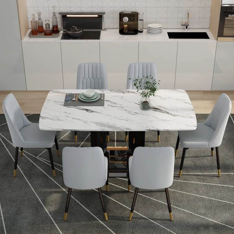 Ursule 63'' L x 35.4'' W Dining Set, (Incomplete Only Chairs ) 