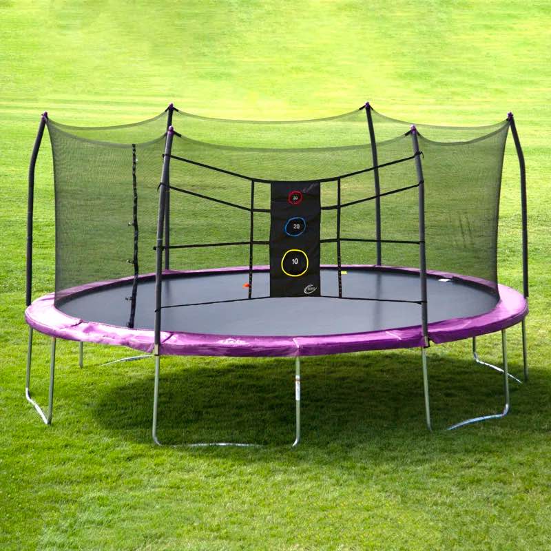 Skywalker 17' Oval Backyard Trampoline with Safety Enclosure, (Incomplete 1/2 Box only) 