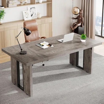 Coleshill 70.9'' W Rectangle Executive Desk (incomplete 1 box only)