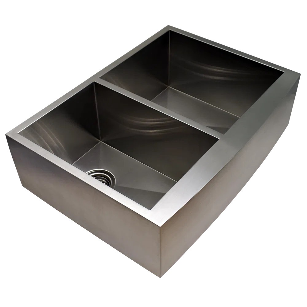 Single Bowl 36" L X 22" W Double Basin Farmhouse/Apron Kitchen Sink