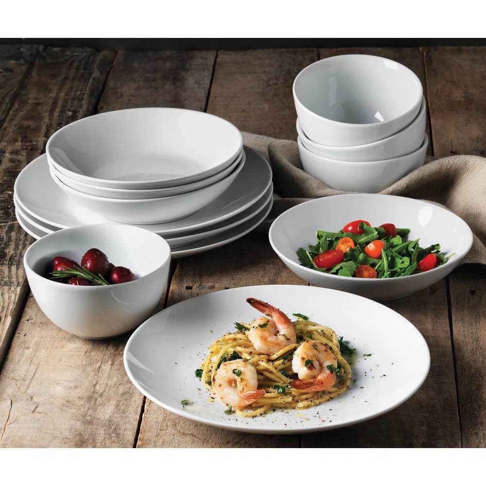 Denmark 12 Piece Dinnerware Set, Service for 4