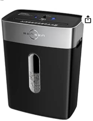 BONSEN PAPER SHEDDER