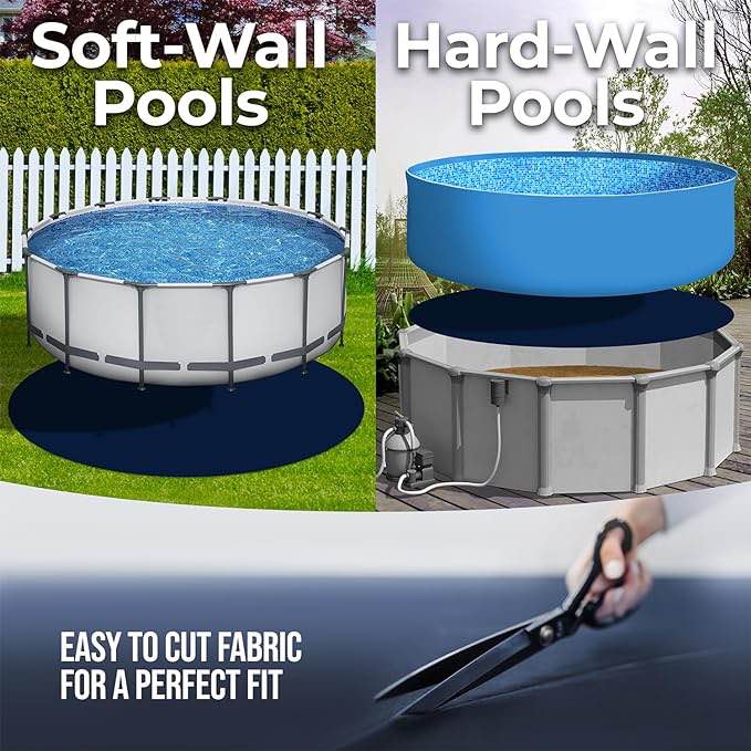 SHOP SQUARE POOL LINER PAD. 21-FOOT